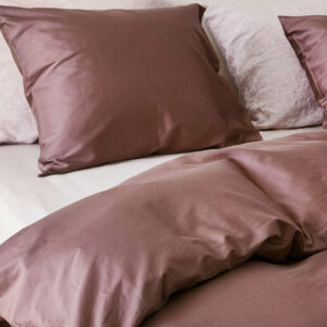 Posteljnina ekološki bombaž saten ROSE BROWN več dimenzij