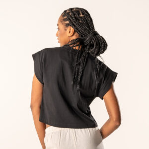 Ženska majica iz 100% eko bombaža ČRNA S,M