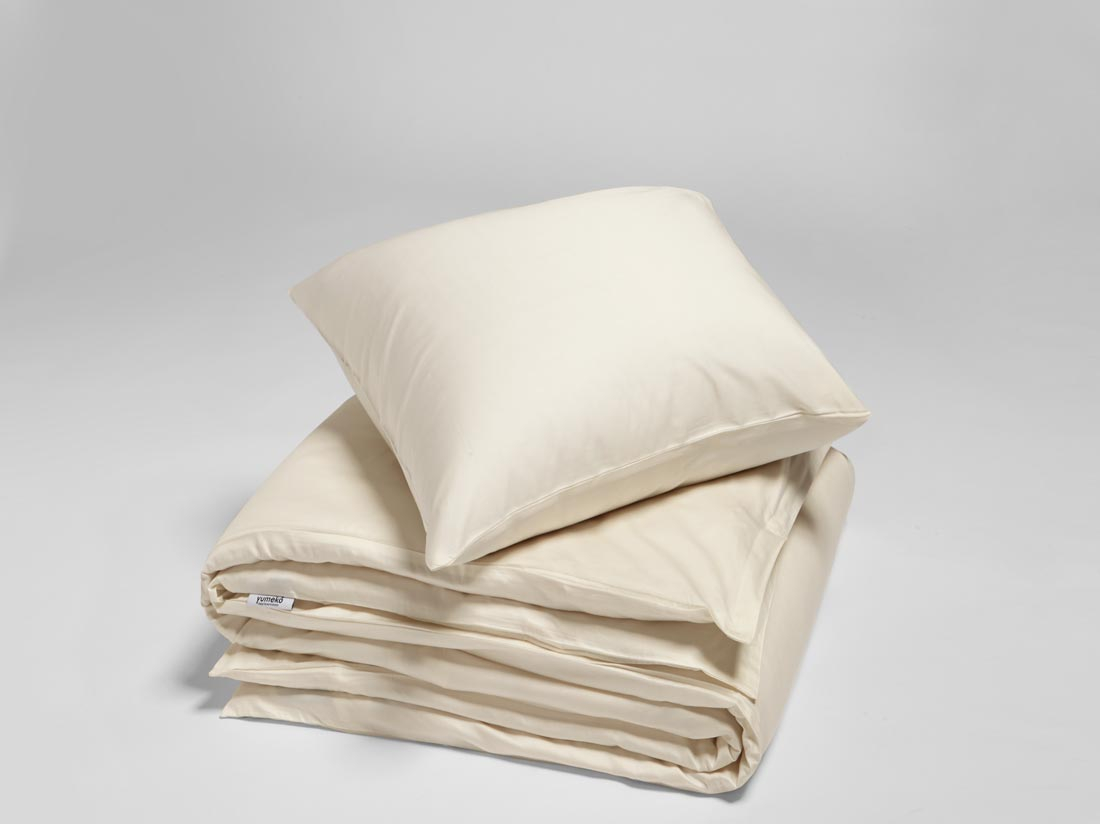 Posteljnina ekološki bombaž saten NATUR več dimenzij