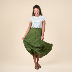 Žensko krilo 100% ekološki bombaž ZELENA