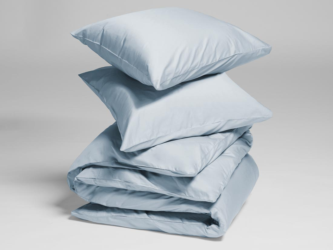 Posteljnina ekološki bombaž saten SKY BLUE več dimenzij Posteljnina ekološki bombaž saten SKY BLUE več dimenzij