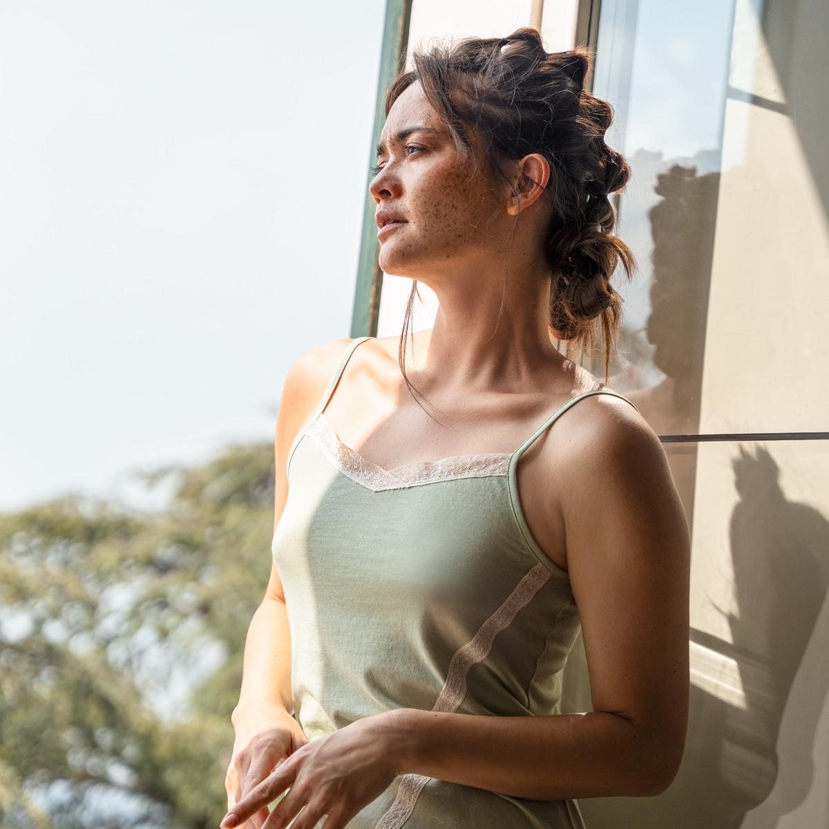 Ženska spalna srajca iz 100% eko bombaža L Ženska spalna srajca iz 100% eko bombaža L