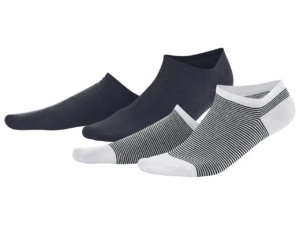 Nogavice ženske črne črtaste 2 kom 