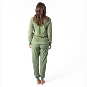 Ženska pižama iz 100% eko bombaža frotir ZELENA Ženska pižama iz 100% eko bombaža frotir ZELENA