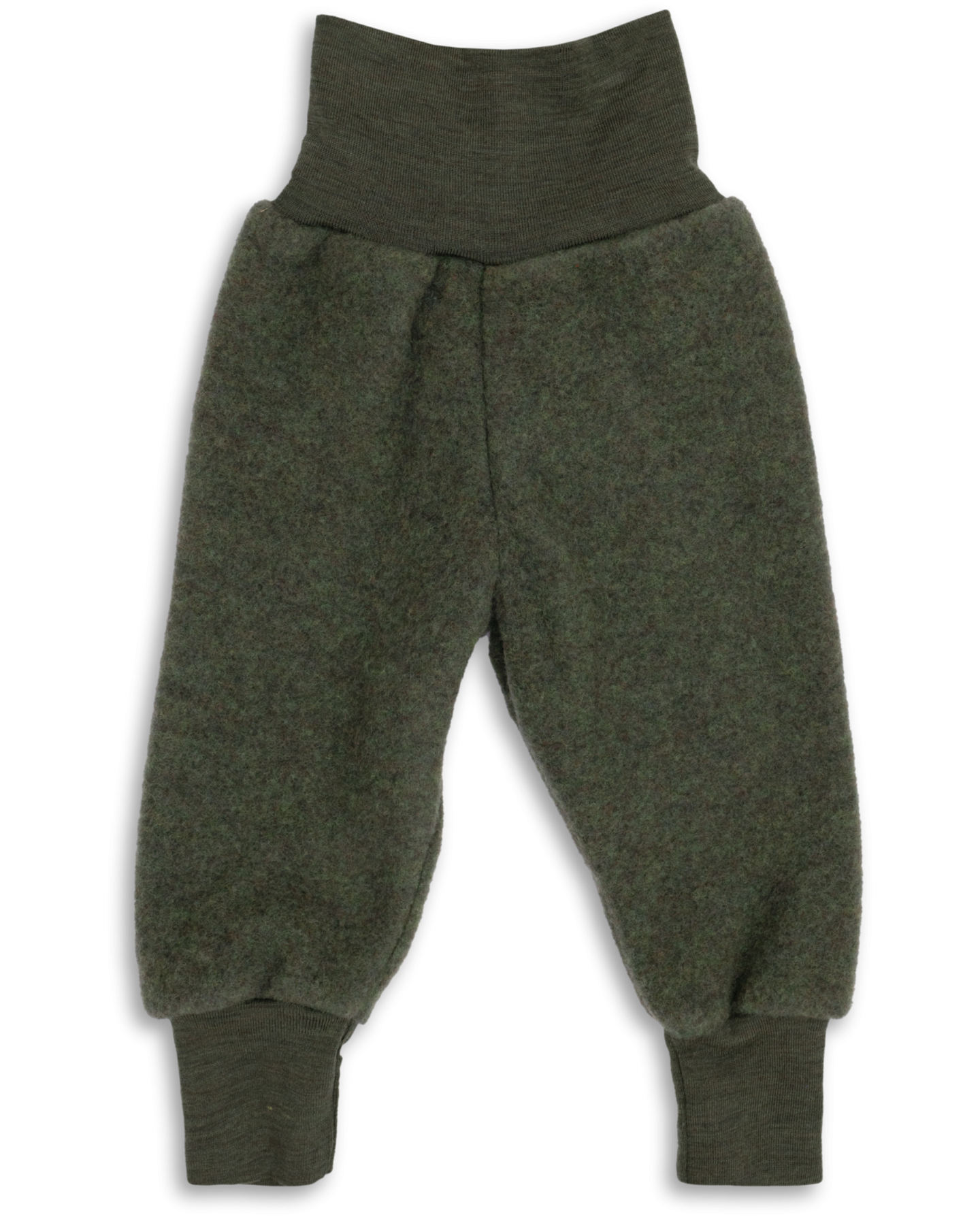 Otroške hlače zelene - flis 100% volna od 50-92