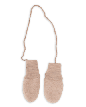 Rokavičke za dojenčke, sand - flis 100% volna št. 1 Rokavičke za dojenčke, sand - flis 100% volna št. 1