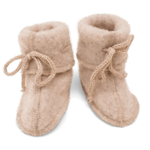 Škorenjčki za dojenčke, sand  - flis 100% volna od 50-68