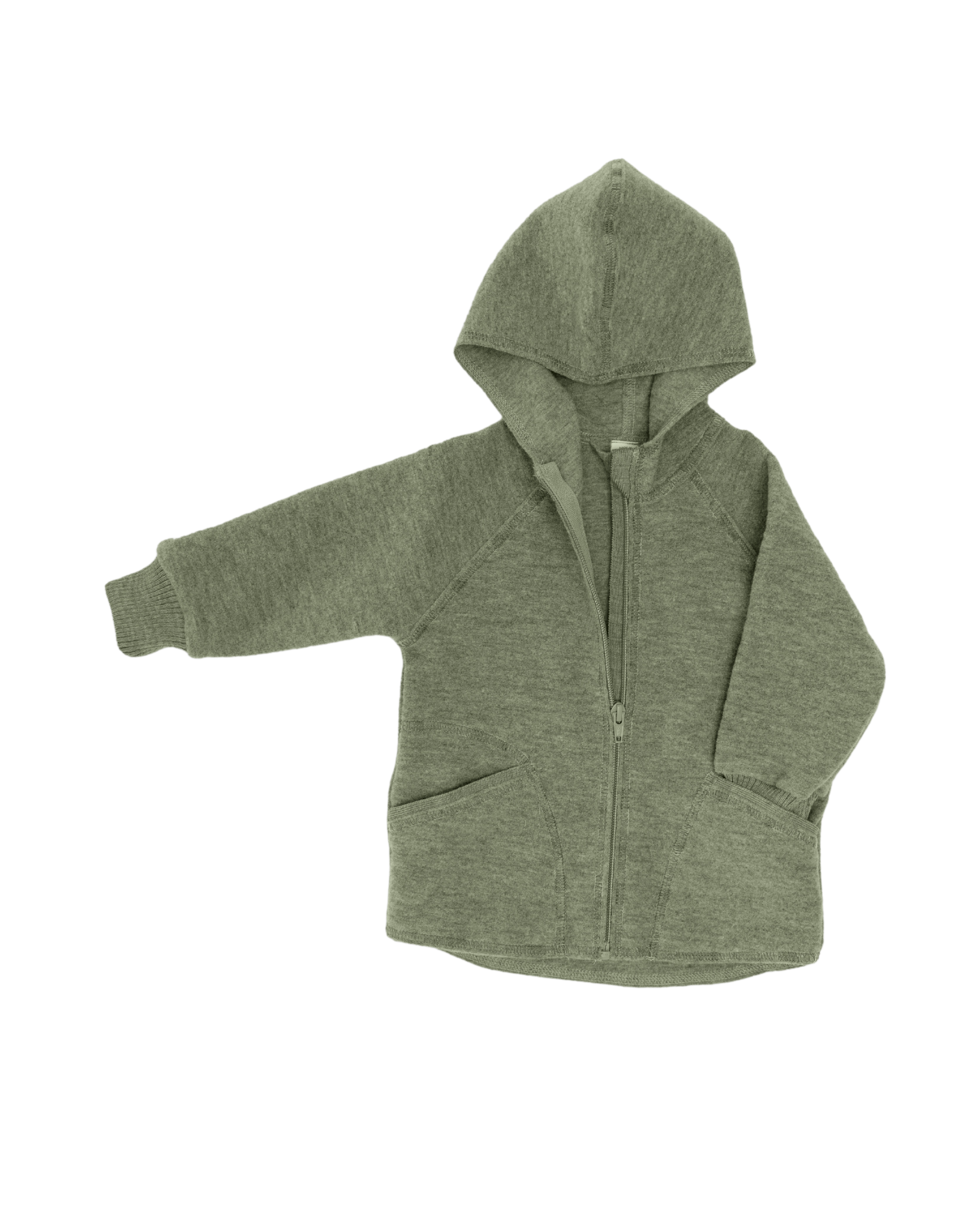 Otroška jakna, sage 100% kuhana volna od 74-116