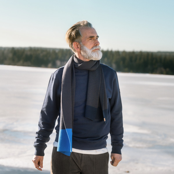 EKO Bombažni Šal DEEP SEA