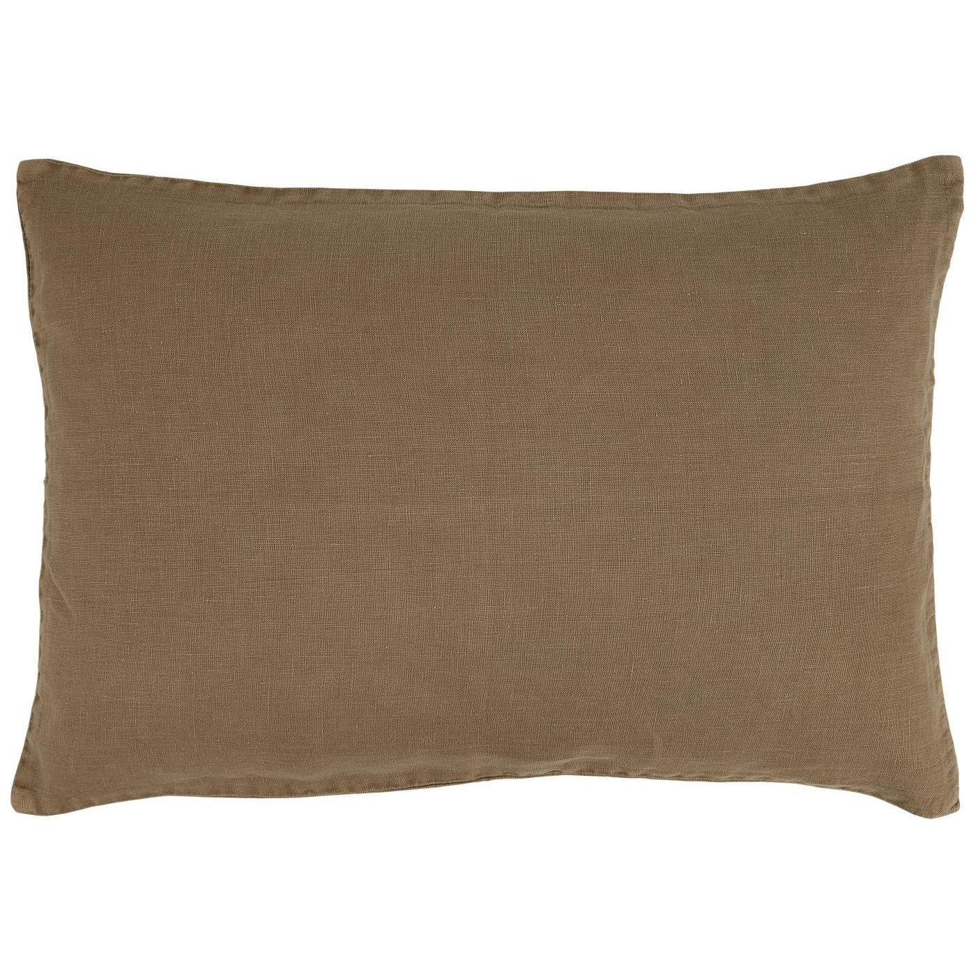 Prevleka iz 100% lanu 40x60 chocolate