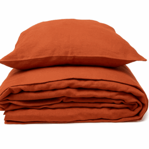 NA ZALOGI Lanena posteljnina predprana ORANGE 140x200,50x70 NA ZALOGI Lanena posteljnina predprana ORANGE 140x200,50x70