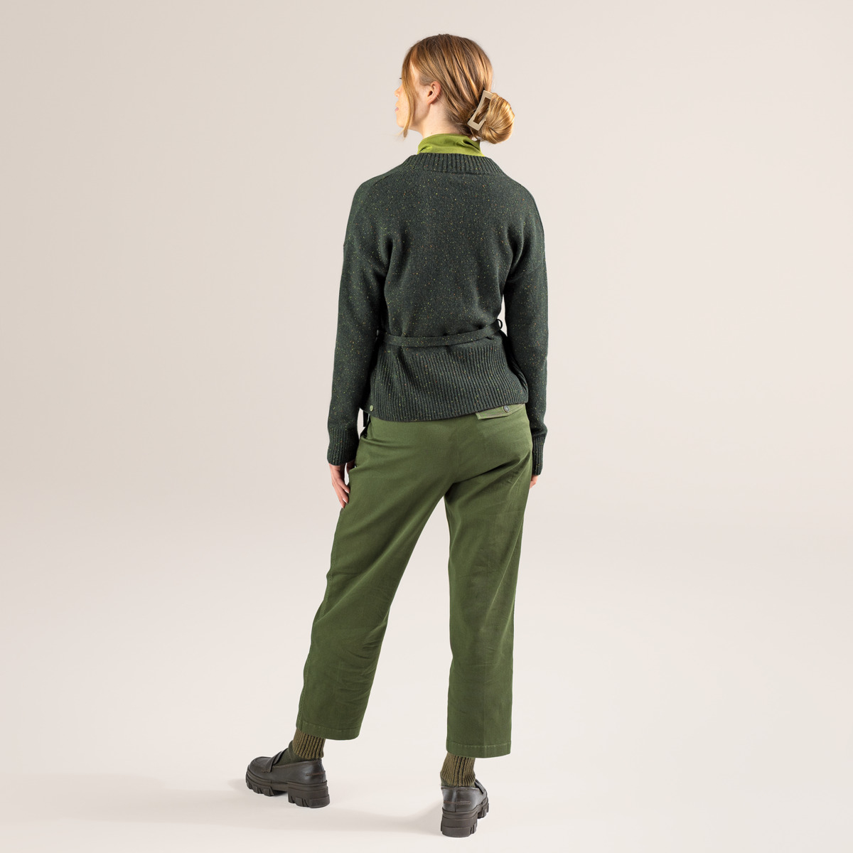 Ženska jopa Pacita 100% volna ZELENA XS Ženska jopa Pacita 100% volna ZELENA XS