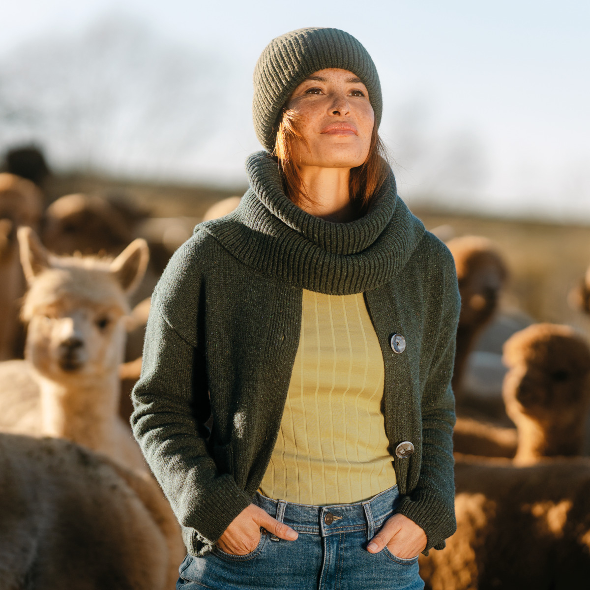 Ženska jopa Siglia 100% volna - T.ZELENA Ženska jopa Siglia 100% volna - T.ZELENA