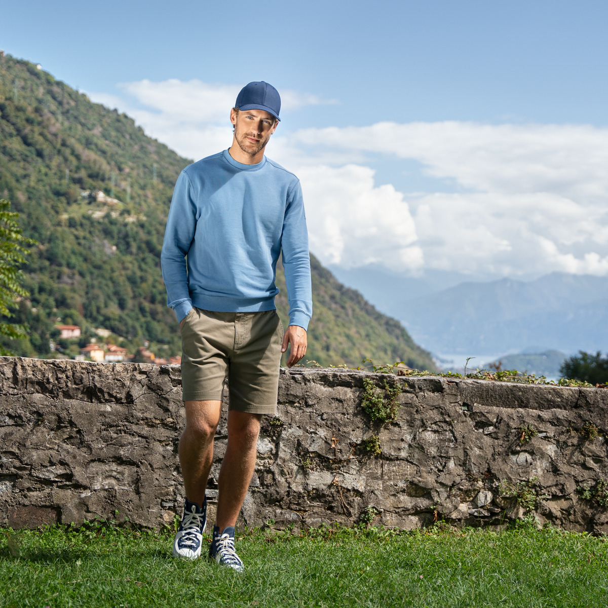 EKO Bombažni Moški Pulover OCEAN L,XL