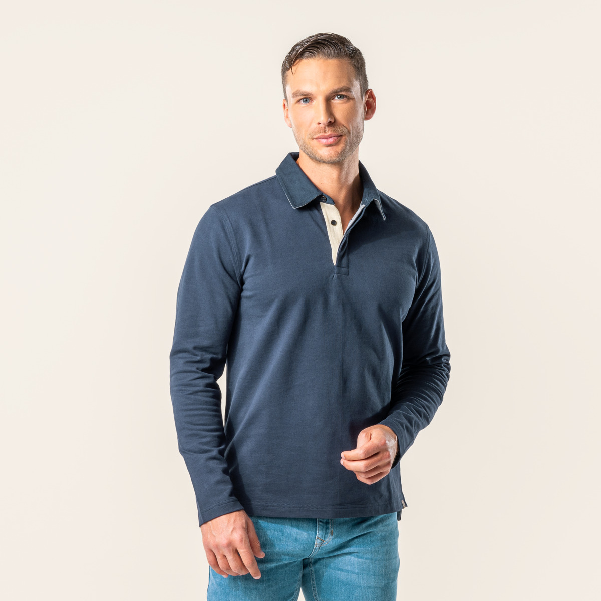 Moška polo majica iz 100% eko bombaža M,L,XL Moška polo majica iz 100% eko bombaža M,L,XL