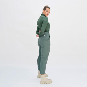 Ženske hlače eko bombaž ZELENE različne vel.