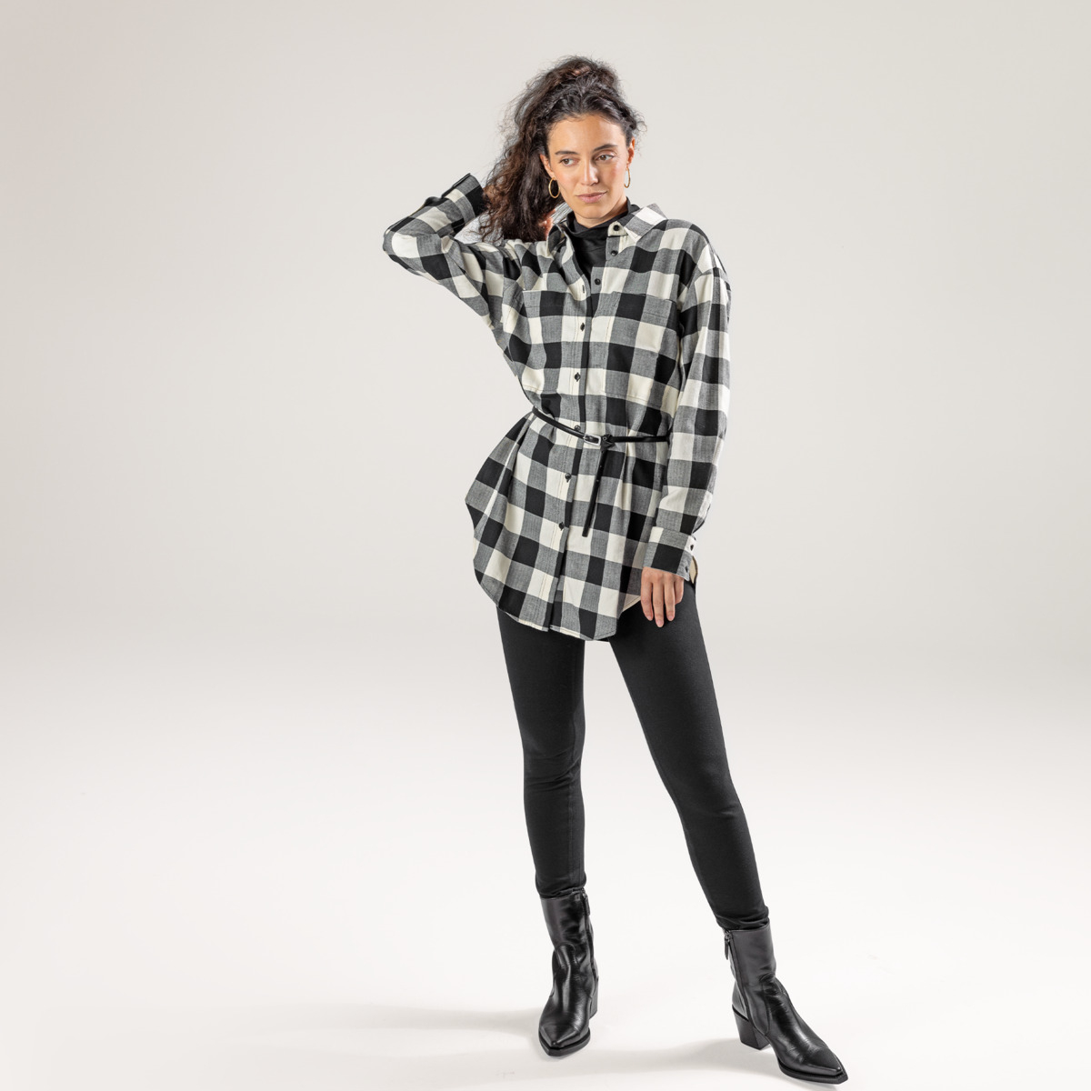 Ženska flanela srajca iz 100% eko bombaža karo