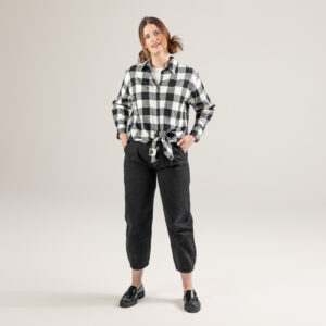 Ženska flanela srajca iz 100% eko bombaža karo