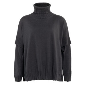 Ženski pončo Paisley 85% eko bombaž, 15% volna ČRN