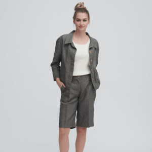 Ženske bermuda hlače iz 100% lan 38