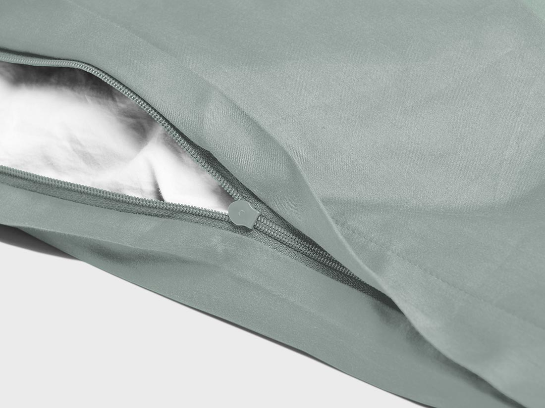 Posteljnina ekološki bombaž saten SEA GREEN več dimenzij