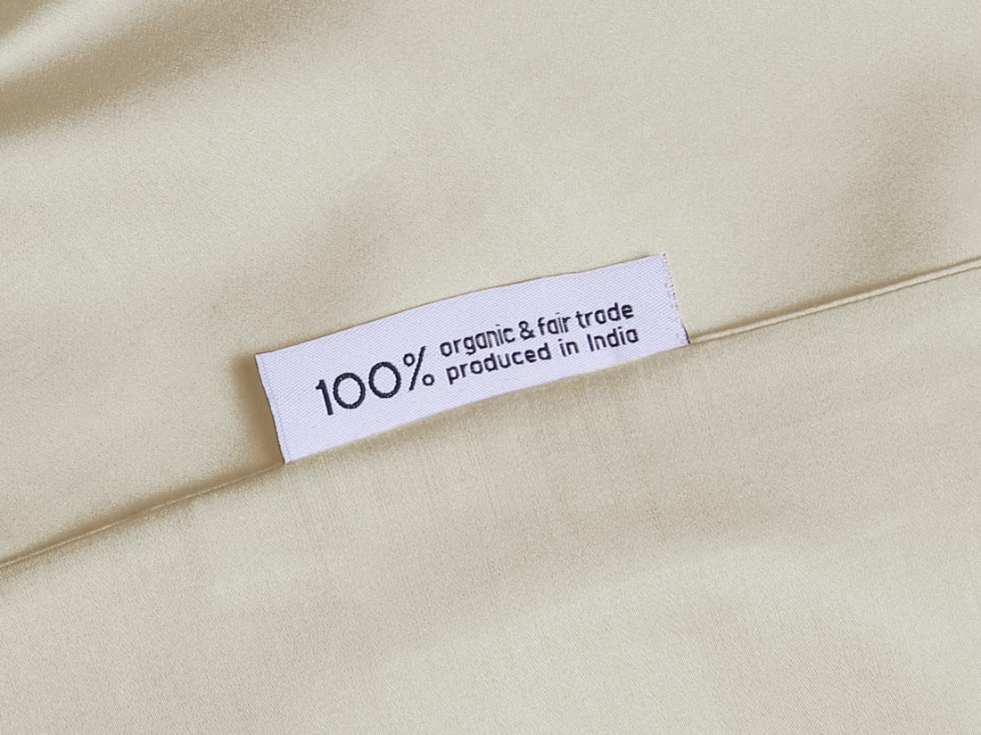 Posteljnina ekološki bombaž saten SANDY GREY več dimenzij