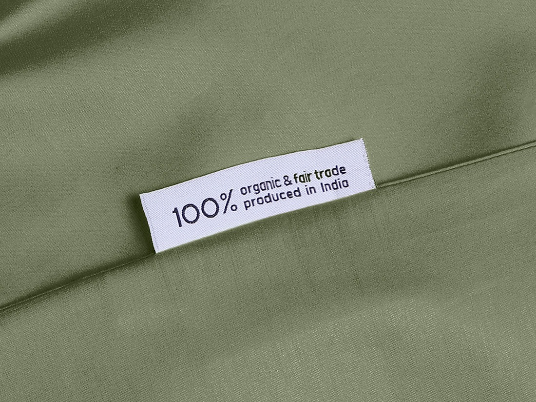 Posteljnina ekološki bombaž saten OLIVE več dimenzij