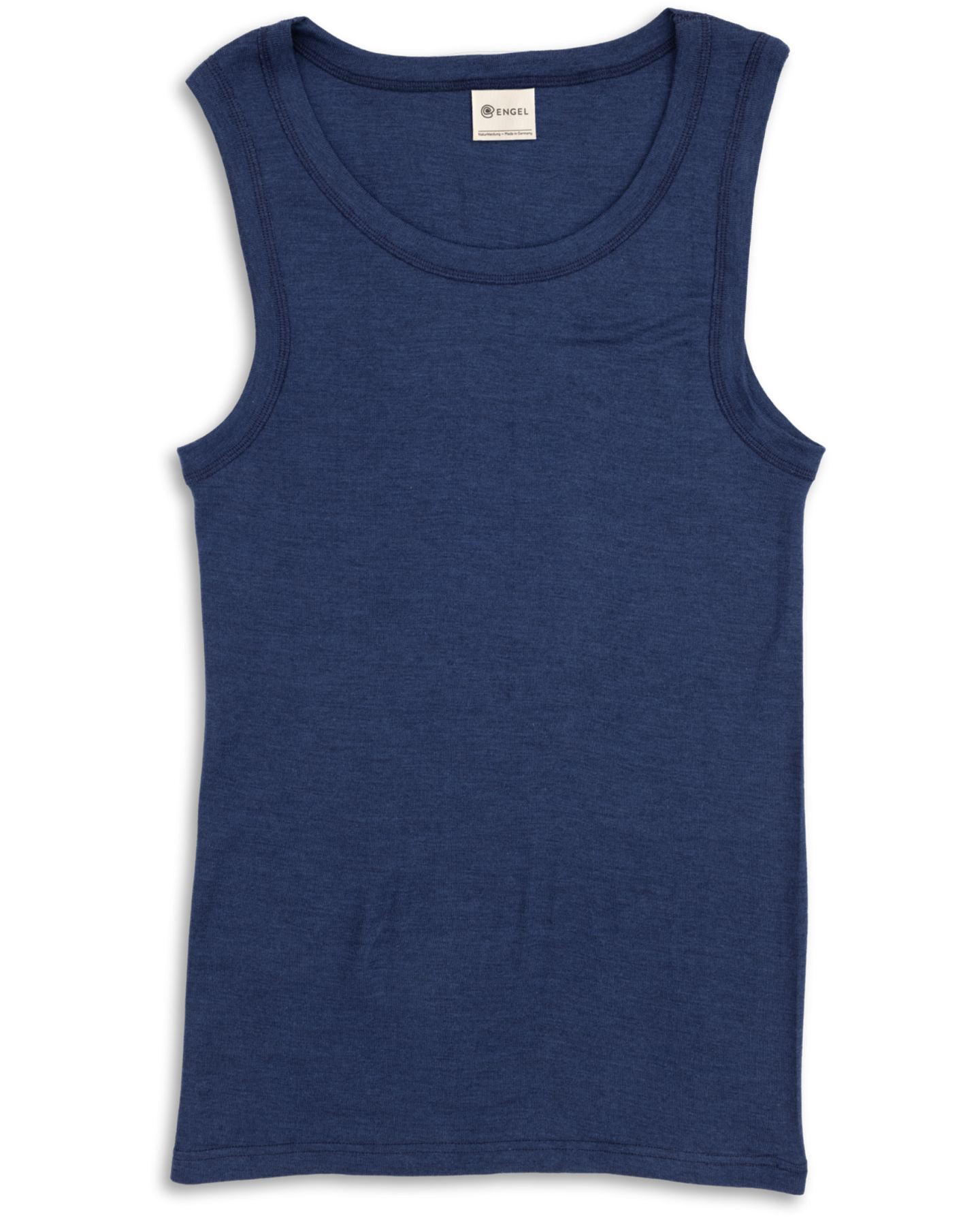 Moška spodnja majica, modra - volna, svila