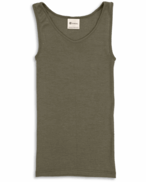 Ženska spodnja majica, zelena - volna, svila Ženska spodnja majica, zelena - volna, svila