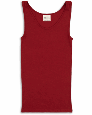 Ženska spodnja majica, rdeča - volna, svila Ženska spodnja majica, rdeča - volna, svila