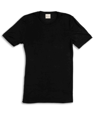 Moška majica KR, črna - volna, svila