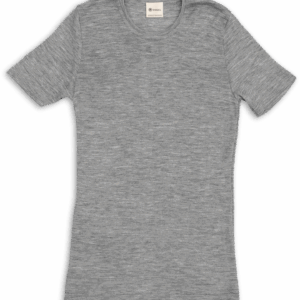 Moška majica KR, siva - volna, svila Moška majica KR, siva - volna, svila