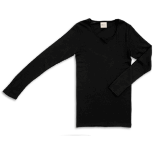 Ženska majica DR, črna - volna, svila Ženska majica DR, črna - volna, svila