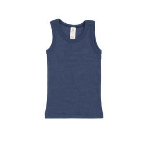 Otroška spodnja majica, navy volna, svila od 92-176