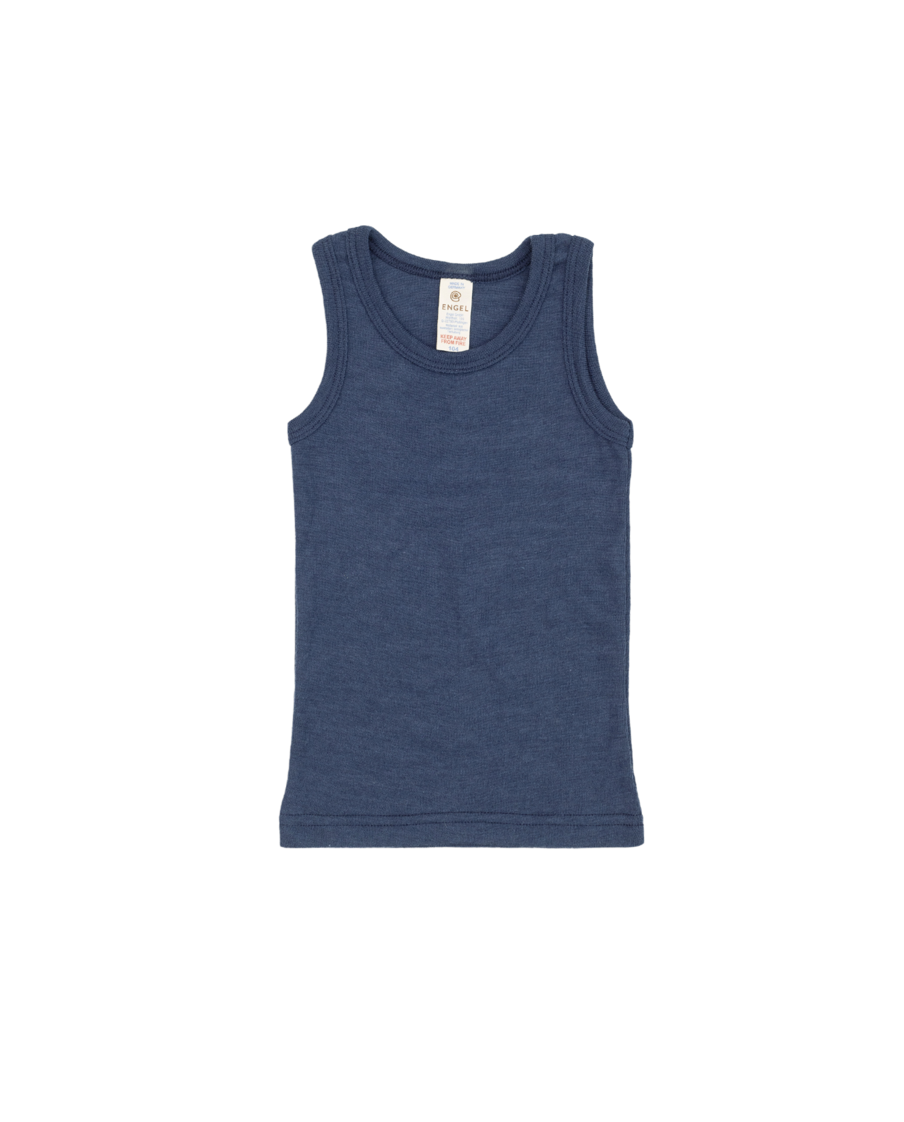 Otroška spodnja majica, navy volna, svila od 92-176