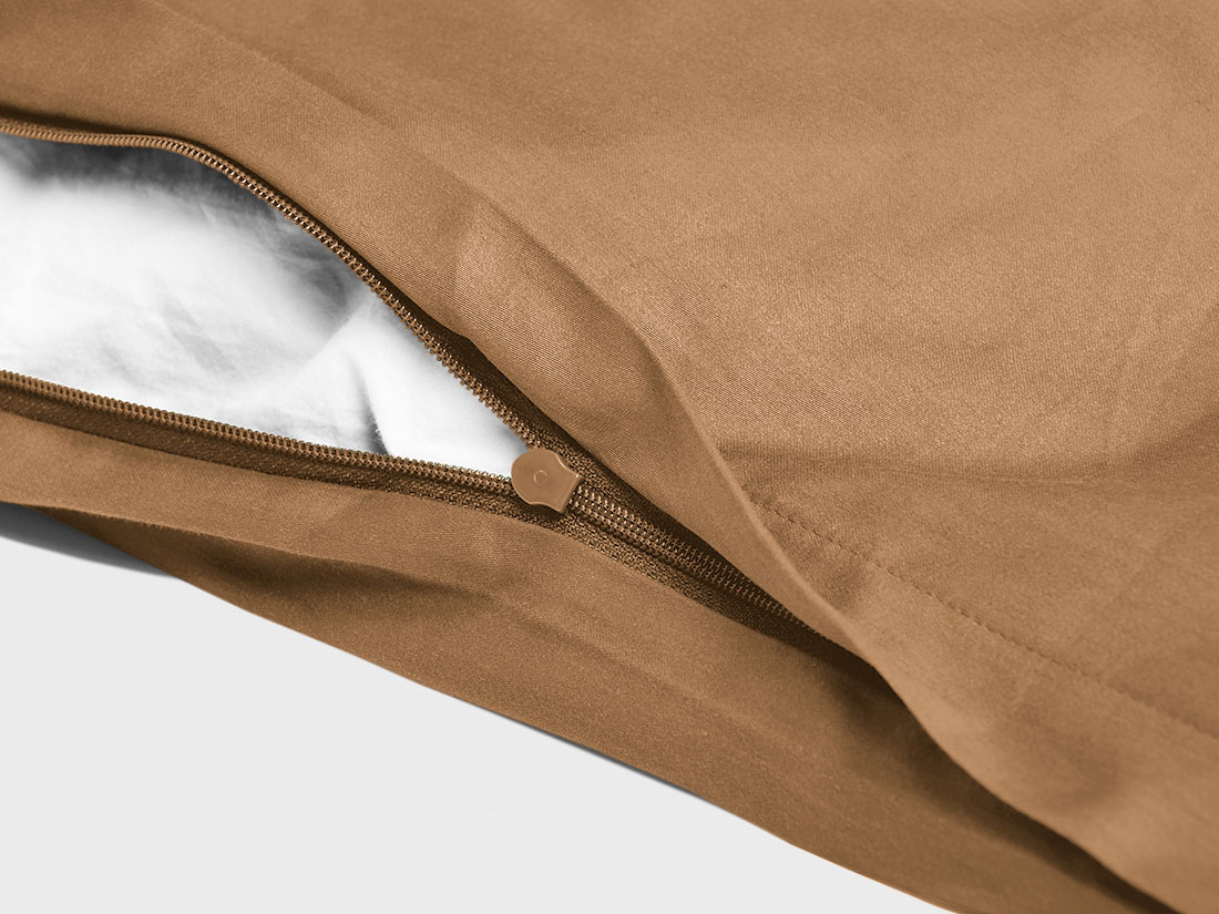 Posteljnina ekološki bombaž saten CARAMEL več dimenzij