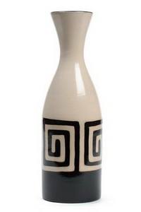 Dekorativna vaza črna bela
