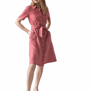 Obleka 1270, 100% lan, water melon S,L