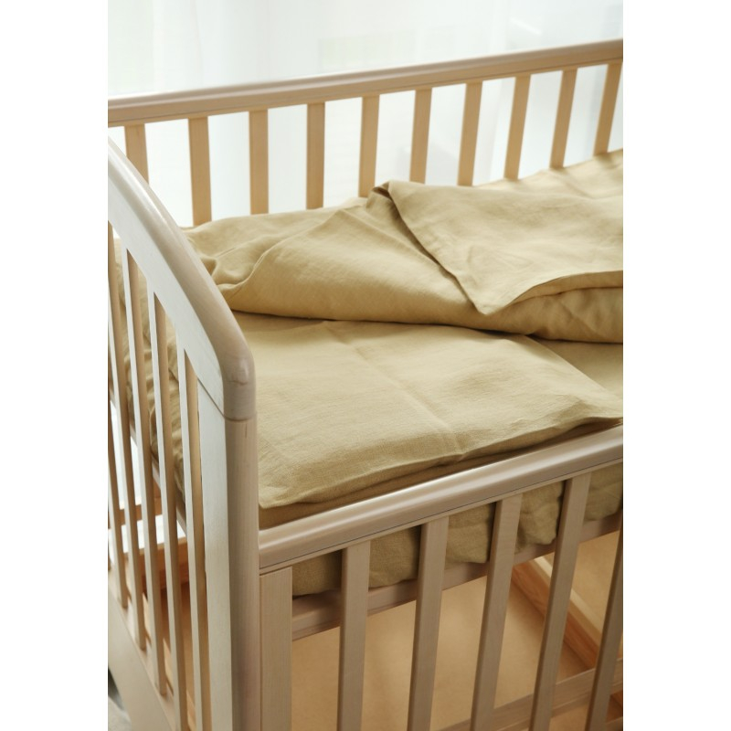 Otroška posteljnina 100% lan, beige 100x135