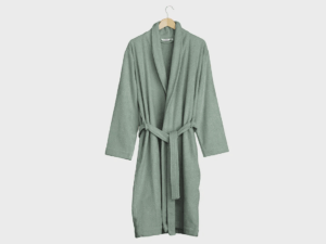 Kopalni plašč ekološki bombaž dots SEA GREEN Kopalni plašč ekološki bombaž dots SEA GREEN