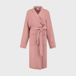 Kopalni plašč lan BLUSH ROSE