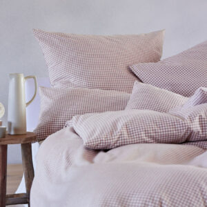 Posteljnina flanela karo sand Chalet 140x200,50x70