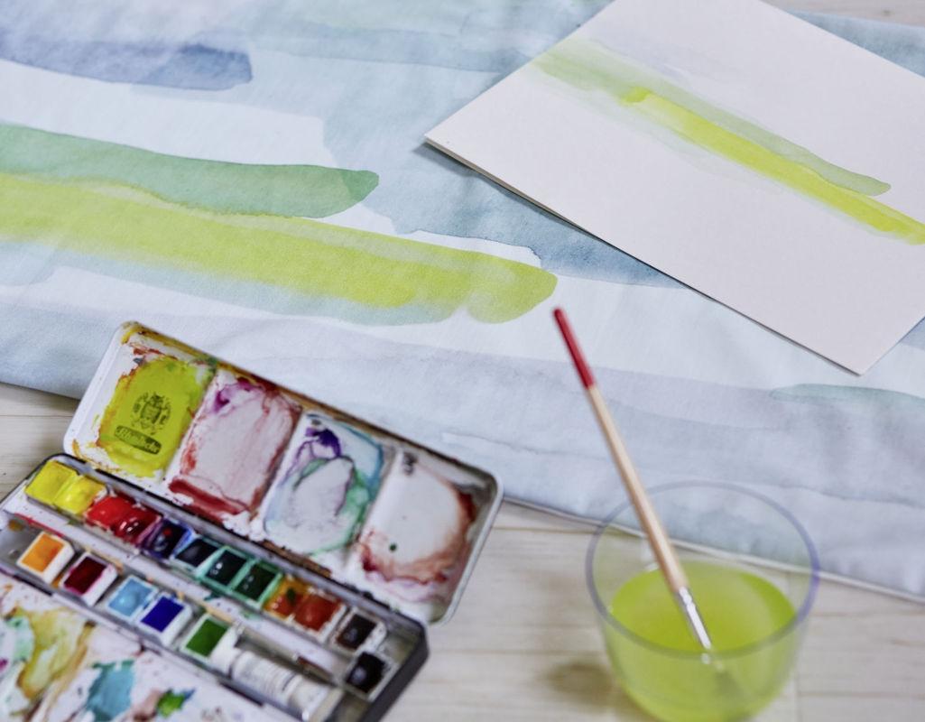 Posteljnina Grunspecht saten, ročno potiskana 140x200, 50x70