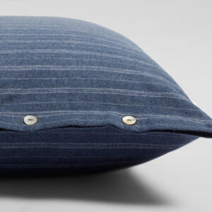 Posteljnina flanela modra črtasta, razl.dim.