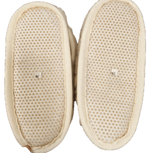 Visoki copati iz 100% kosmatene volne crem, več velikosti