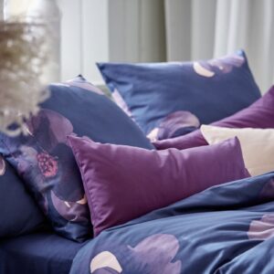 Posteljnina Dunkle Anemone saten, več dimenzij