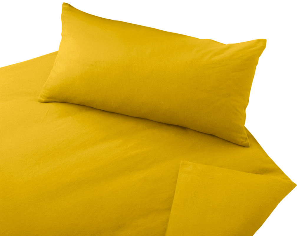 Posteljnina flanela curry razl.dim.