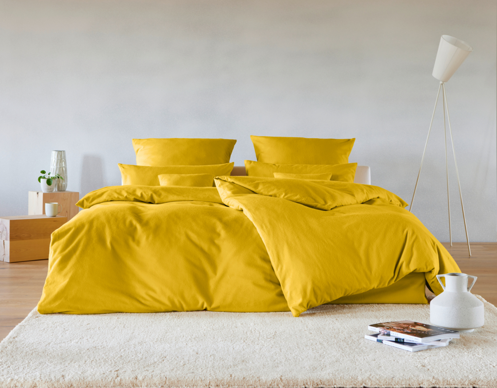 Posteljnina flanela curry razl.dim.