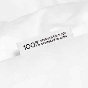 Posteljnina ekološki bombaž saten SNEŽNO BELA več dimenzij