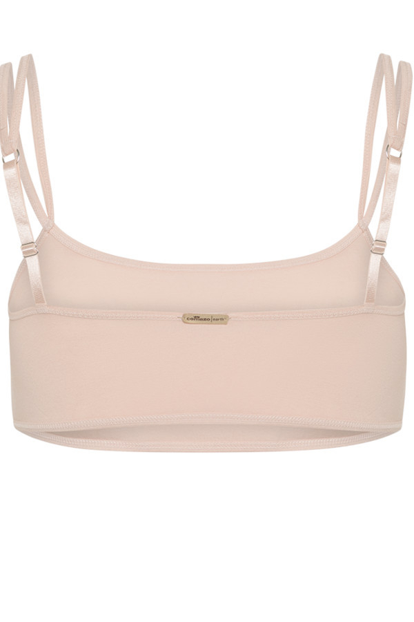 Eko Bombažni Top Nedrček, brez žičke ROZA